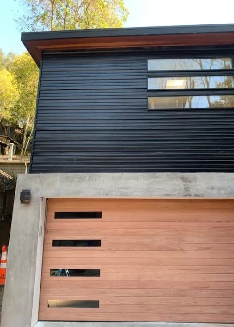 Modern roller garage door