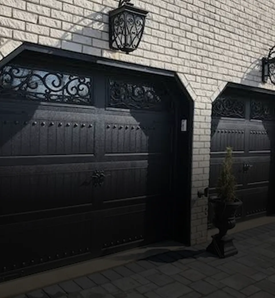 Iron garage door