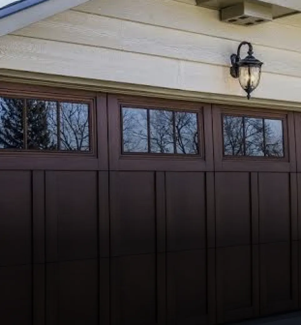Vinyl garage door